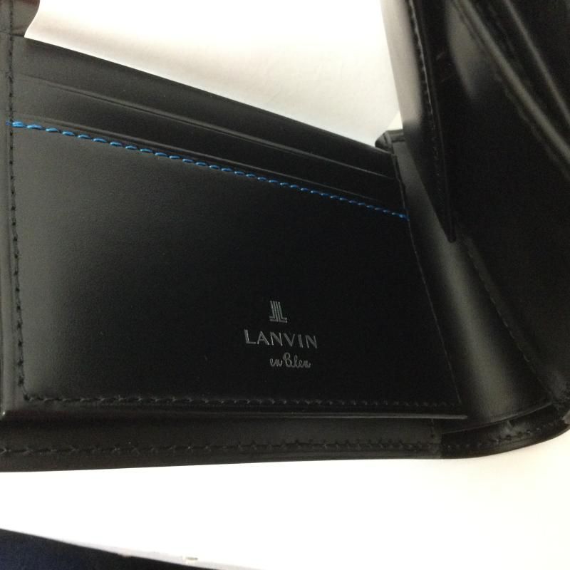 LANVIN en Bleu 527622 2ッ折 本革財布 レザーウォレット ランバン