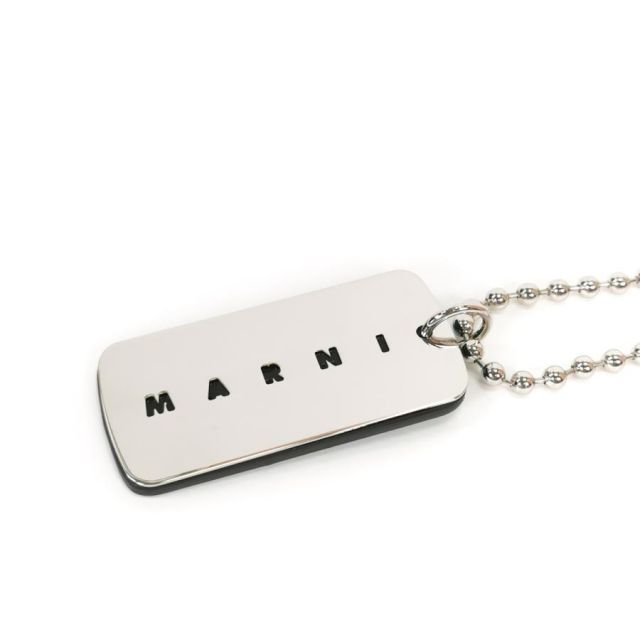 MARNI マルニ メンズ ペンダント ロゴ ネックレス ドッグタグ - メルカリ