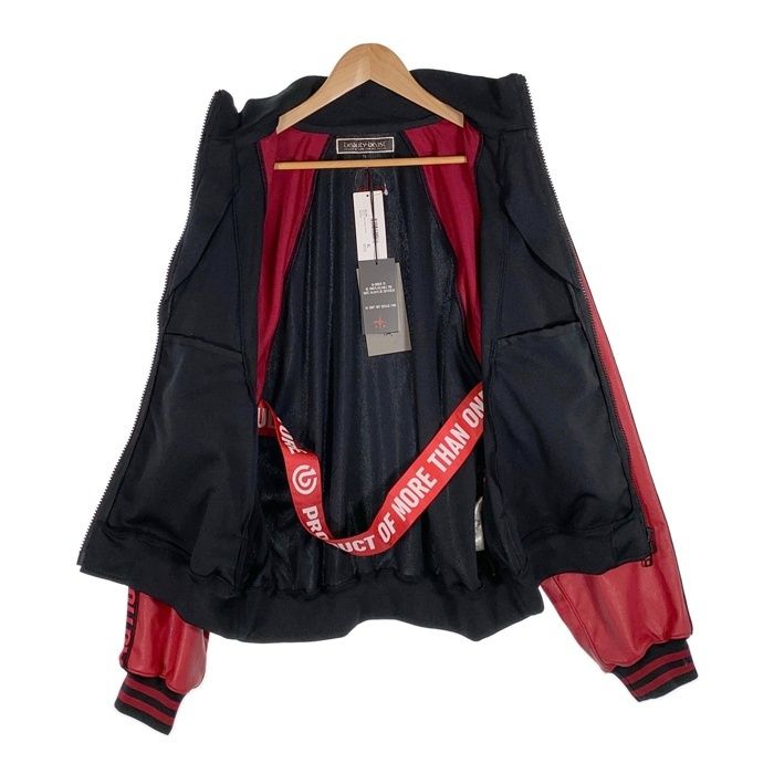 カタリスト レザーライダースジャケット レッド CVTVLIST