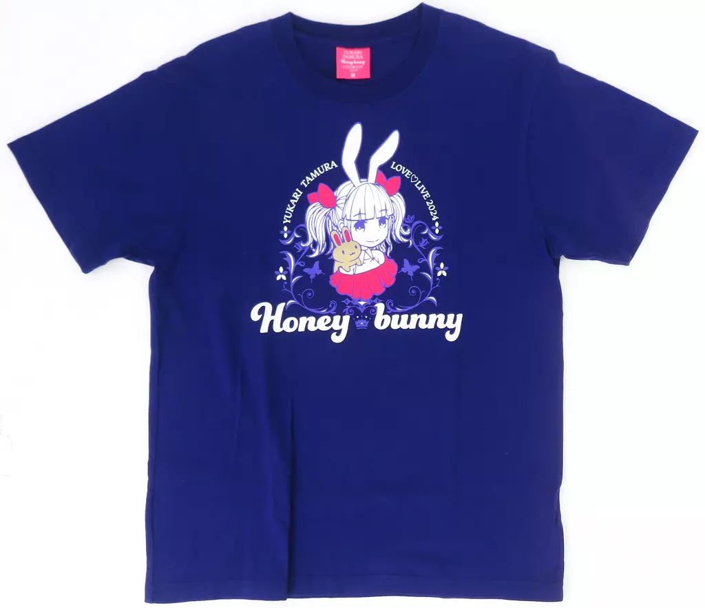 中古】Tシャツ 田村ゆかり Tシャツ ネイビー Mサイズ 「田村
