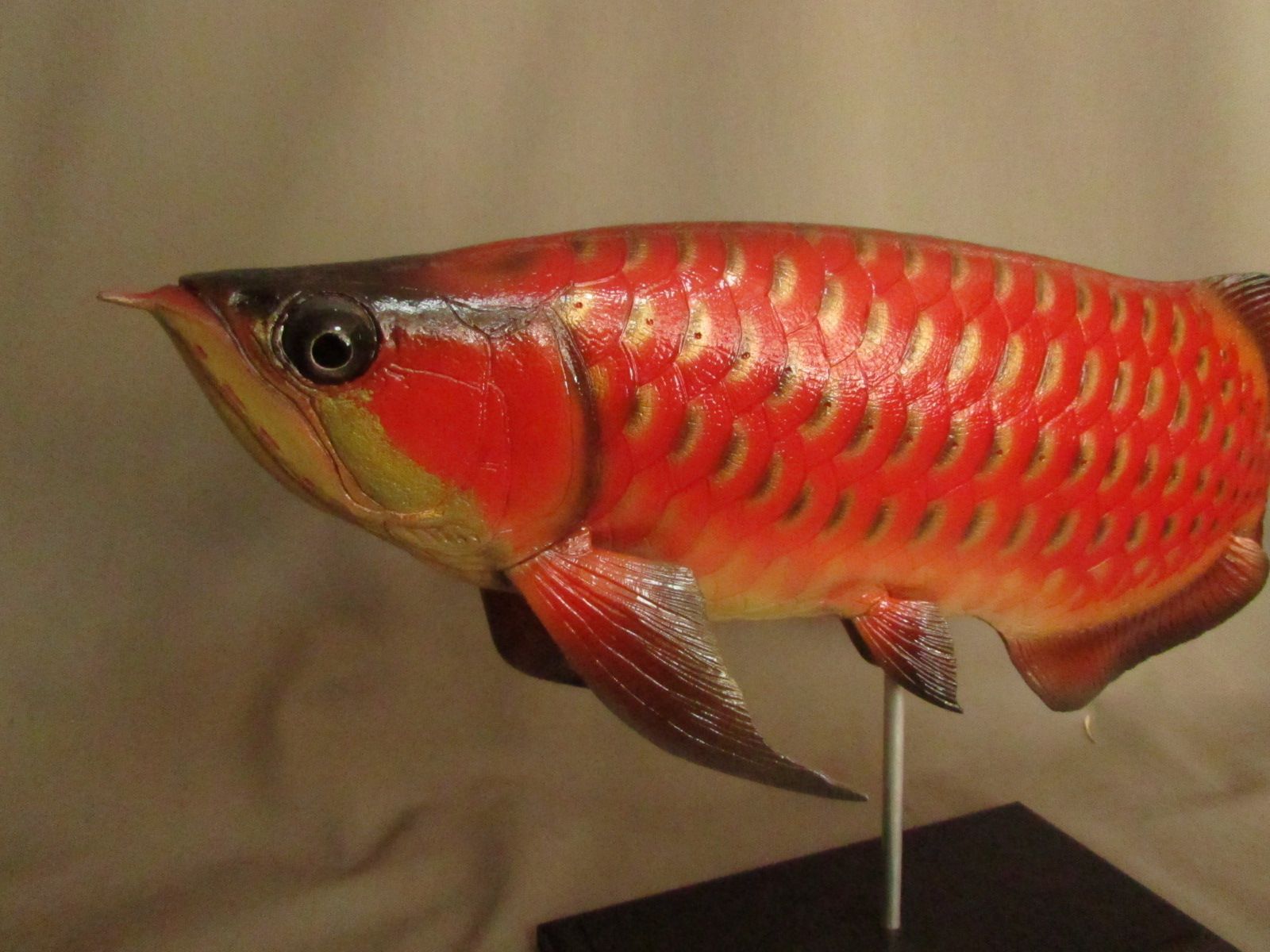 ハンドメイド ４０ｃｍアロワナ 置き物 オブジェ フィギュア 魚模型
