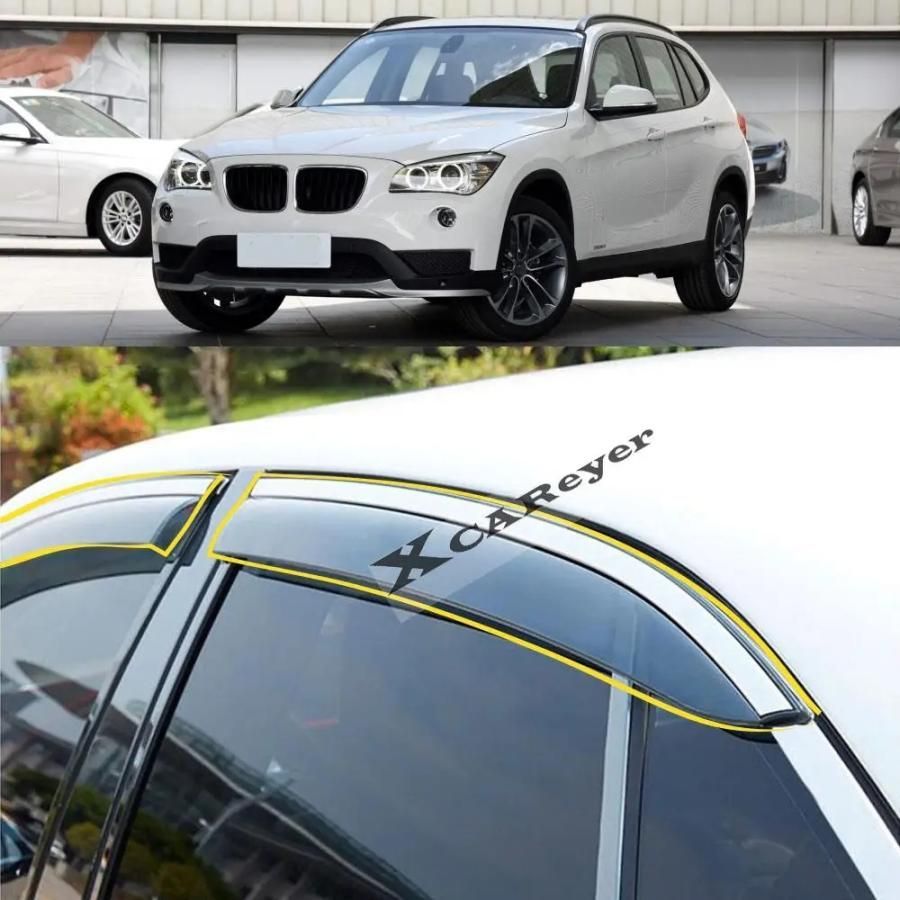 ◆BMW X1 2010年 2011年 2012年 2013年 2014年 2015年 ボディ ステッカー プラスティック ウィンドウ ガラス 風防 バイザー 雨|