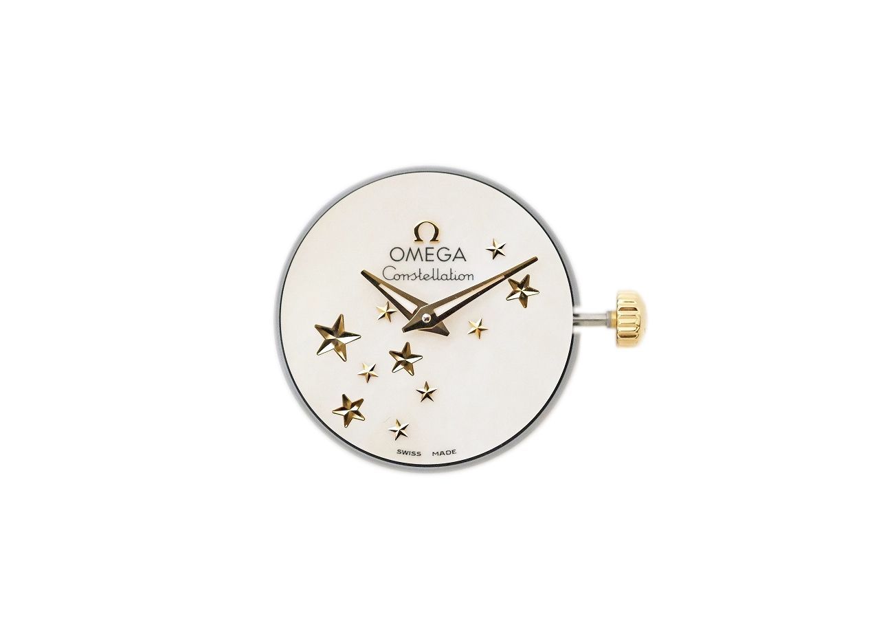 オメガ レディース コンステレーション ムーブメント QZ スター 星 ホワイトシェル文字盤 Cal.1376 可動品