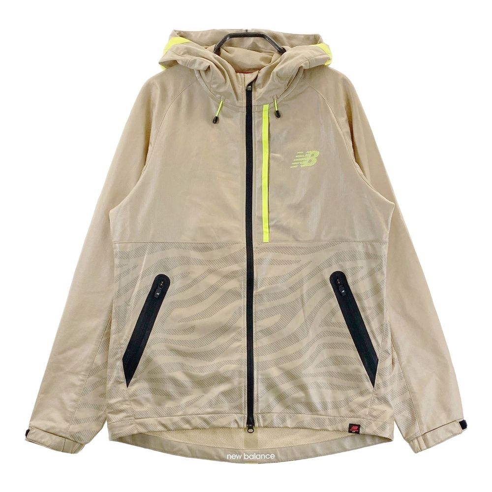 サイズ 4 NEW BALANCE GOLF ニューバランス ジップパーカー ジャケット ゼブラ総柄 ベージュ系 240101541185 ゴルフウェア メンズ ストスト