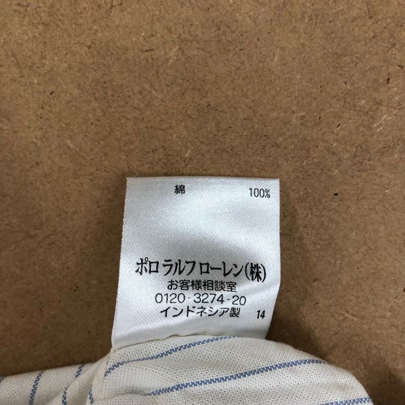 新品 POLO Ralph Lauren ラルフローレン シャツ 長袖 白 M RALPH LAUREN キッズ 長袖シャツ ホワイト ラルフローレン