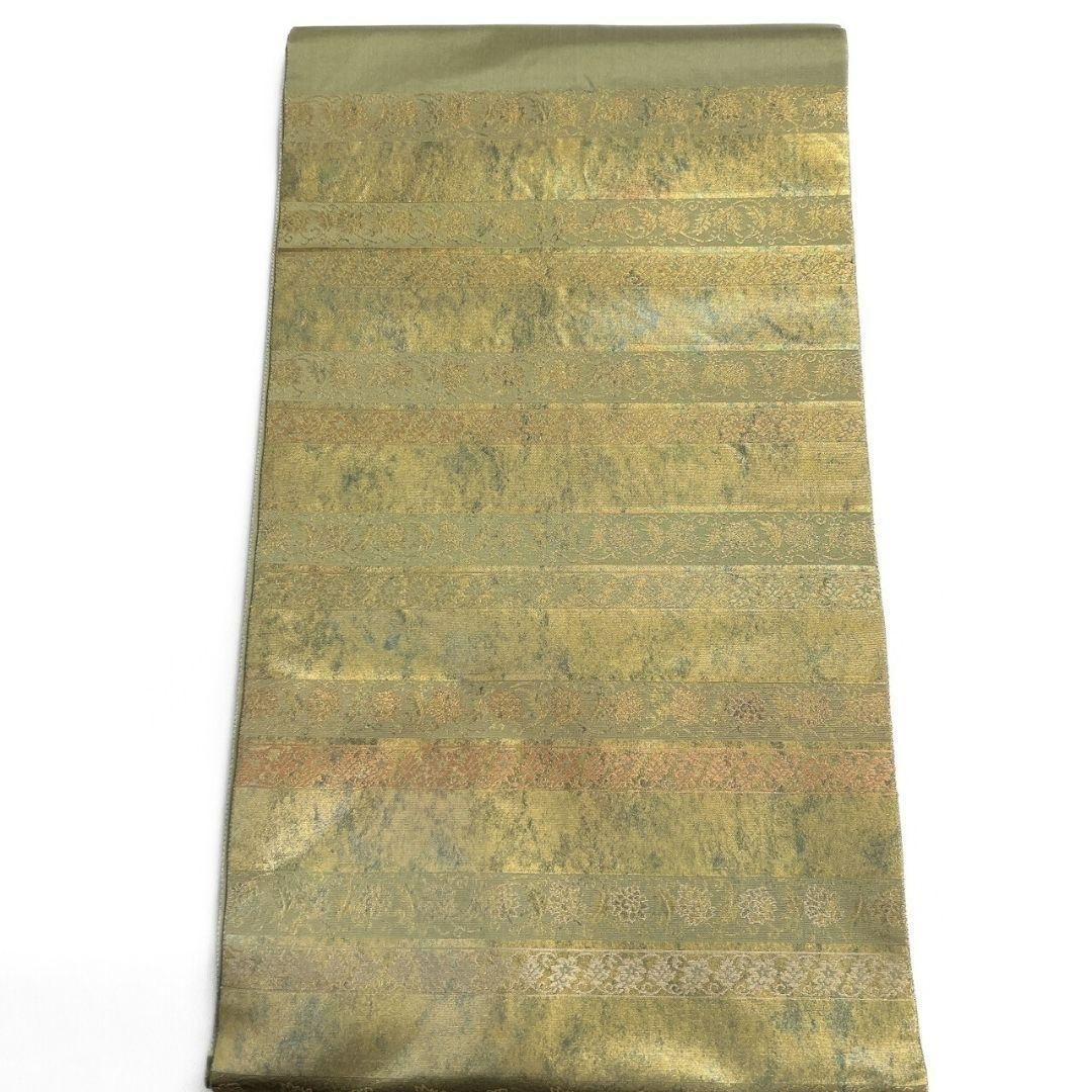 箔屋清兵衛 名物裂間道 唐花模様 袋帯 着物 帯 013a p - メルカリ