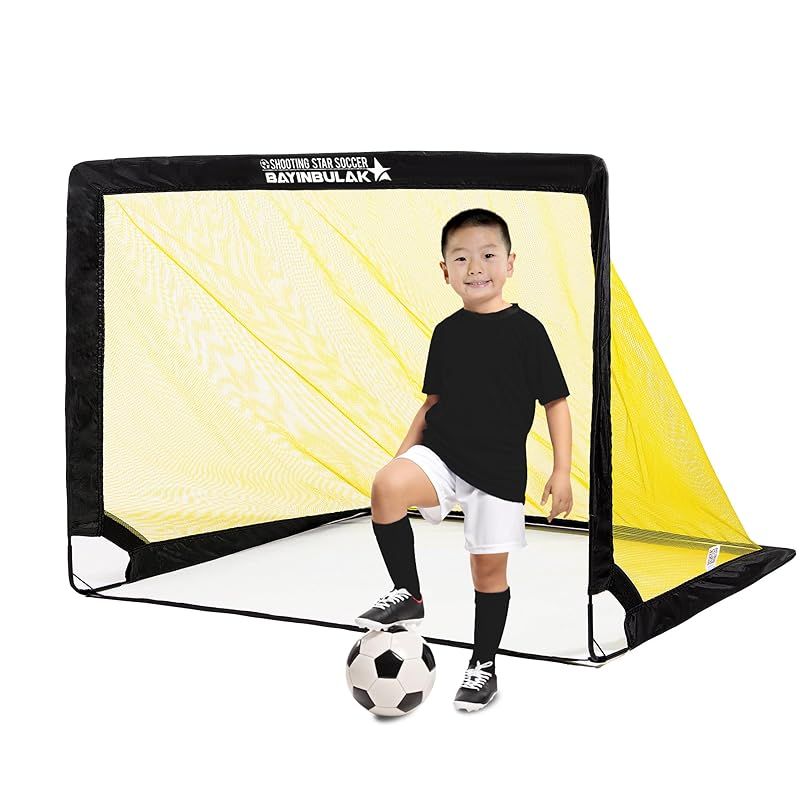 2024年新登場 サッカーゴール 折りたたみ サッカーゴール 子供用フットサル用ゴール サッカー練習 サッカーゴール 室内 屋外兼用 1個 (120*90cm) 1