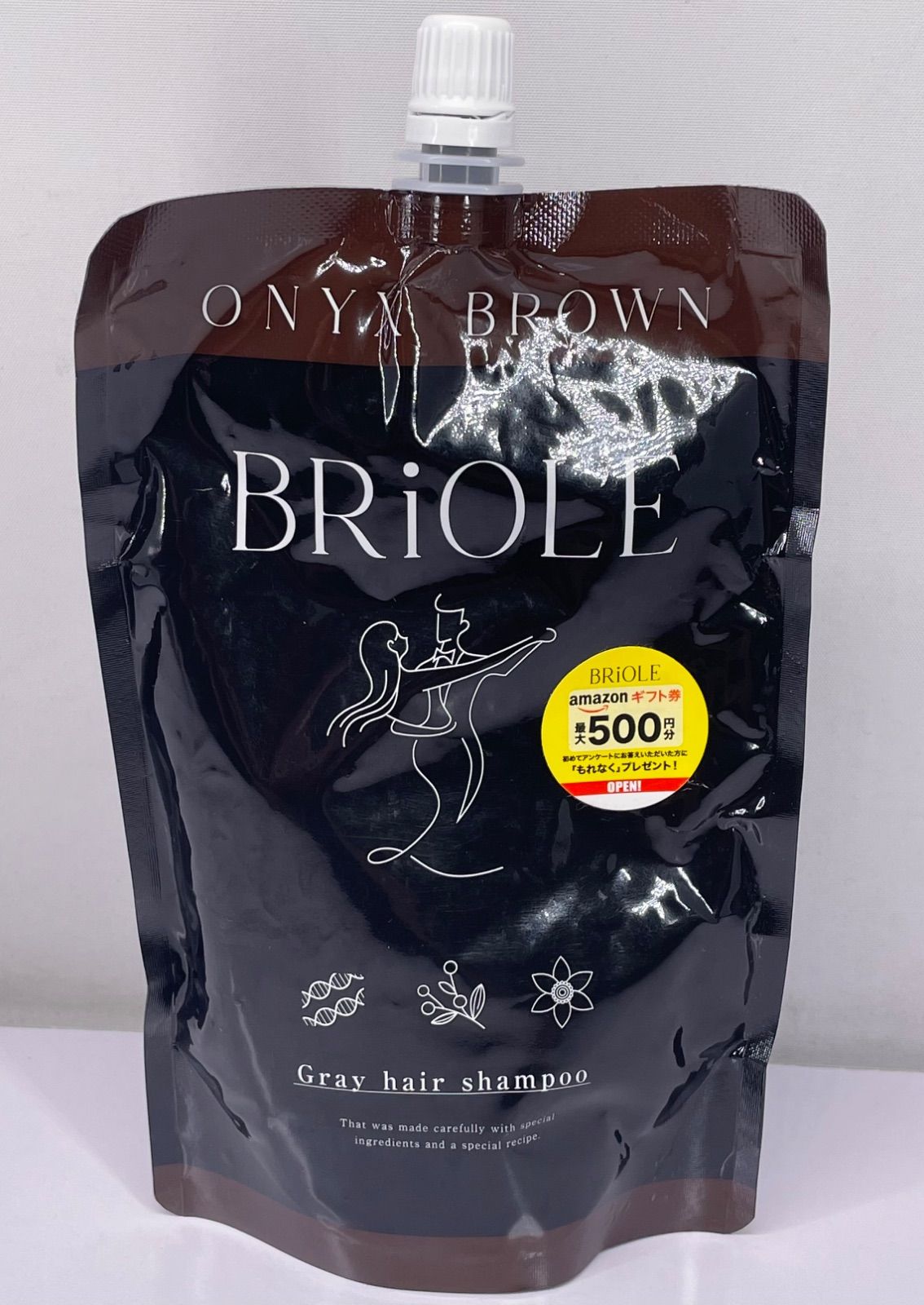 BRiOLE ヘアカラークリームシャンプー オニキスブラウン 250g×4 BRiOLE ヘアカラークリームシャンプー オニキスブラウン 250g×4