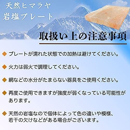 【２枚セット】ヒマラヤ 岩塩プレート 手のひらサイズで使い易い キャンプ BBQ