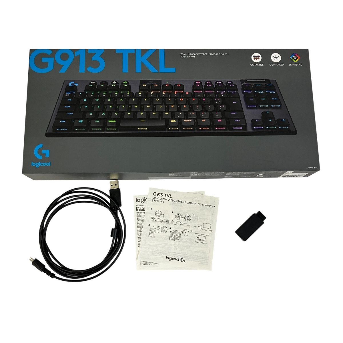 Logicool G913 TKL YR0076 ブラック ワイヤレス テンキーレス メカニカル ゲーミング キーボード PC T10472704