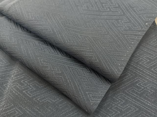 平和屋着物□極上 男性 色無地 紋付き羽織・行灯袴セット キングサイズ  