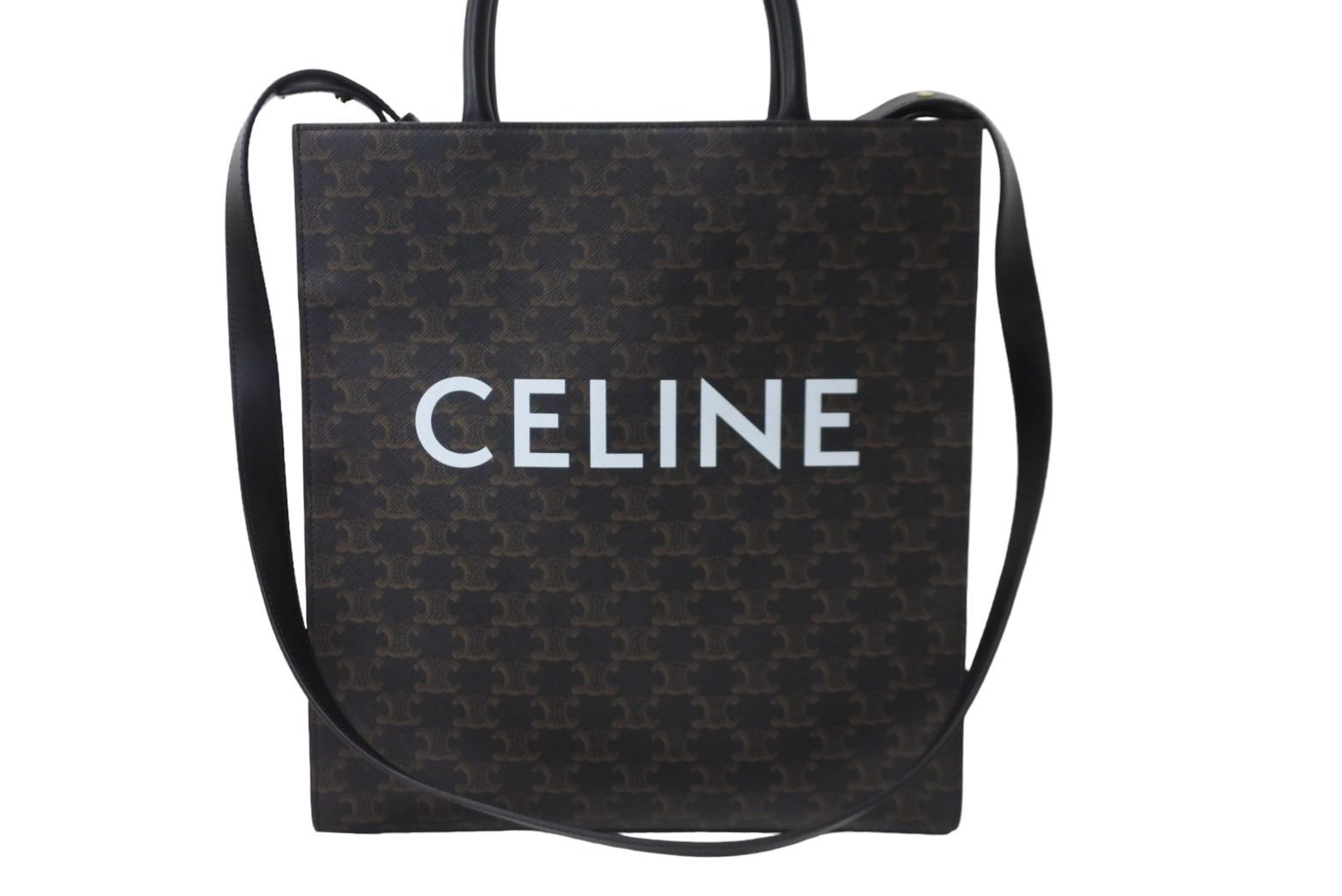 新品同様 CELINE セリーヌ ミディアム バーティカル カバ トートバッグ 