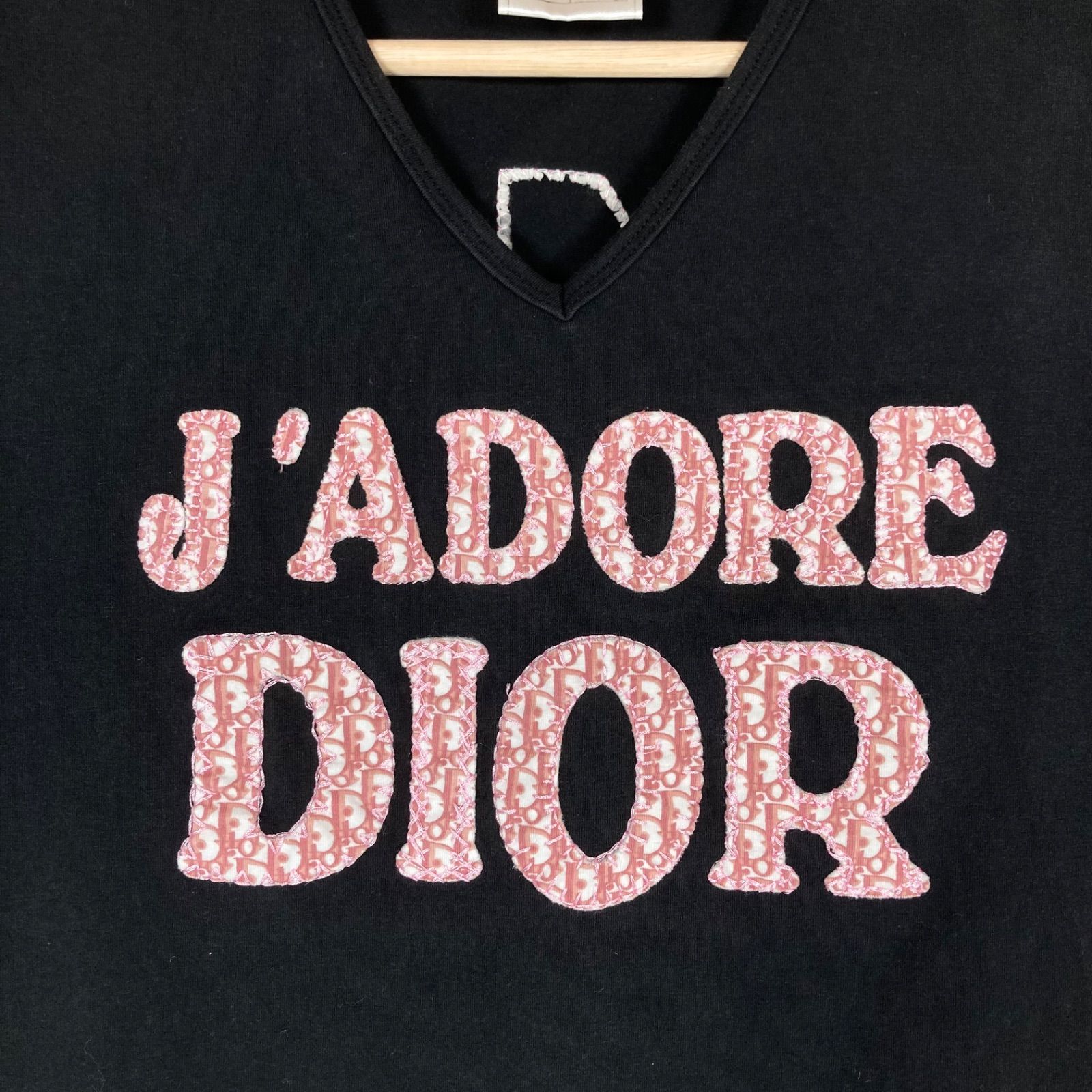 Christian Dior クリスチャンディオール トロッター ジョンガリアーノ 半袖 Tシャツ トップス レディース ブラック