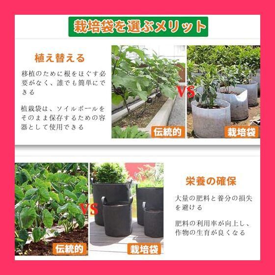 不織布ポット プランター 園芸 植物育成 花栽培 ガーデン 植物栽培