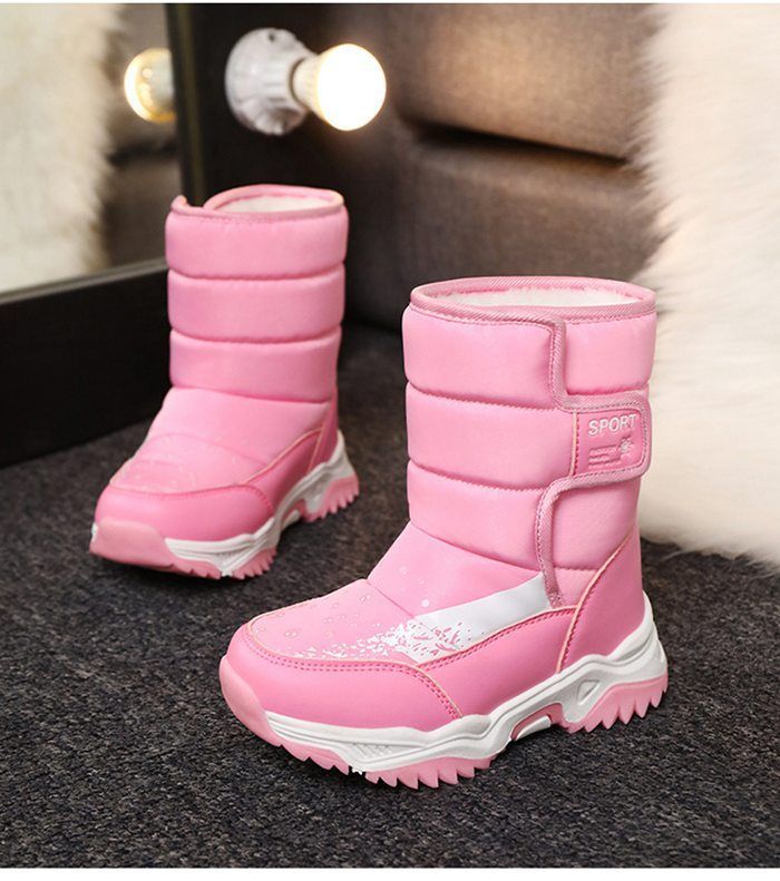 高品質，新品 スノーブーツ キッズ 女の子 ジュニア キッズ ブーツ 子供 雪遊び 撥水 防寒 防寒靴靴 ブーツ 暖かい 裏起毛 子供用 スノーシューズ ジュニア 雪靴 滑り止め 履きやすい 雪遊び ウインターブ ブーツ・ブーティ