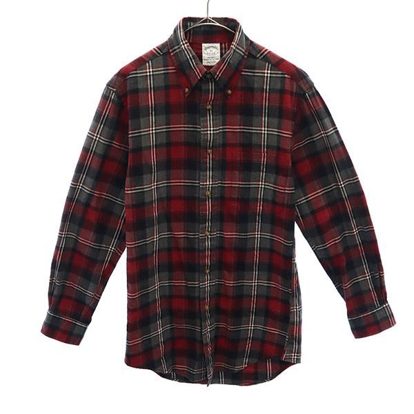 ブルックスブラザーズ チェック 長袖 ボタンダウンシャツ XS レッド系 Brooks Brothers メンズ 【中古】  【231013】