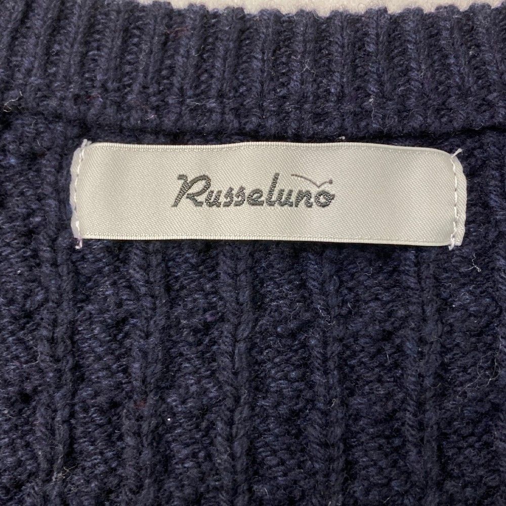 サイズ:4 RUSSELUNO ラッセルノ Vネック ニットベスト ルチャ サイズ:4 RUSSELUNO ラッセルノ Vネック ニットベスト ルチャ