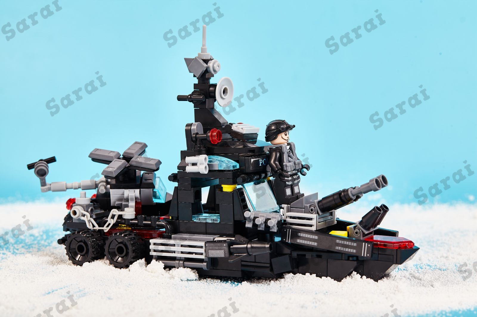 LEGO レゴ 互換 ブロック SWAT 警察 特殊部隊 戦艦 戦闘船 ミニフィグ