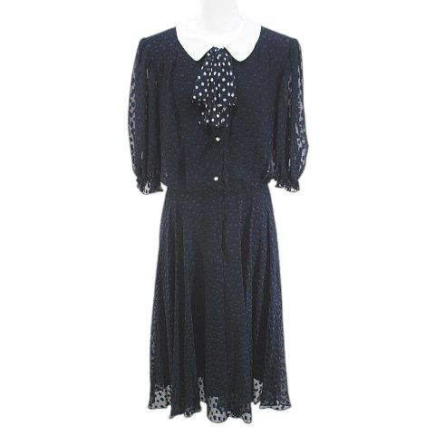 B6899□キミジマブティック/KIMIJIMA*2枚セット*ウール*ノーカラージャケット/ピンク系+リボン付/総柄/ジャケット/黒×白系*サイズ9 Yahoo!オークション -「kimijima boutique」(ワンピース) (レディース