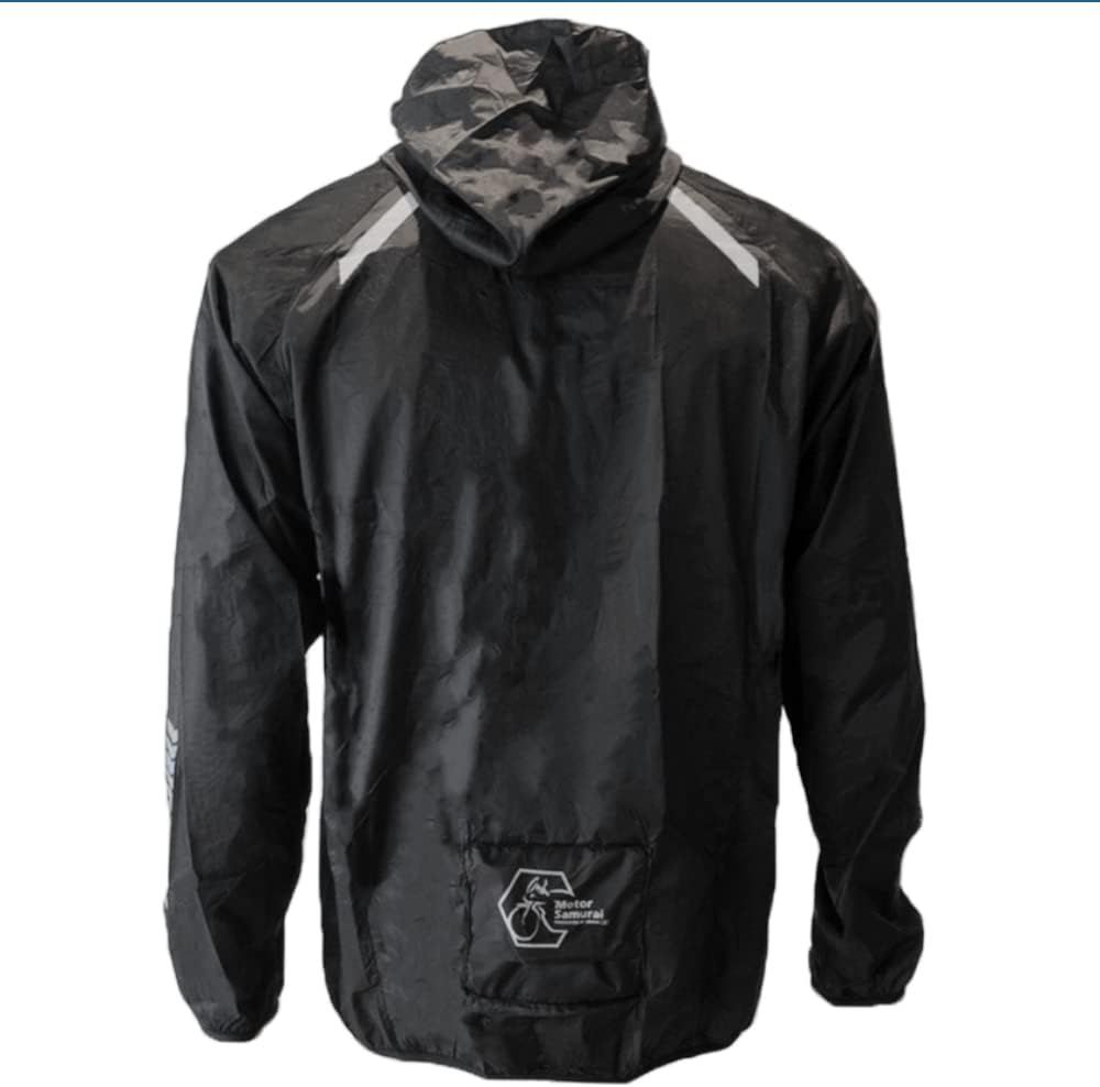 新品 山城 アンチウィンドフーディー 黒 S～2XLサイズ Motor