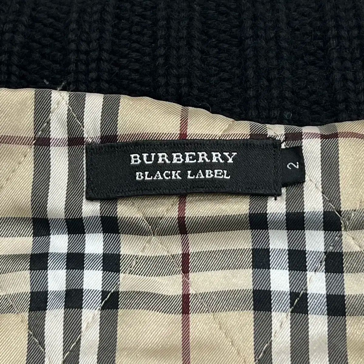 バーバリーブラックレーベル　セーター　ジッパーカーディガン BURBERRY バーバリー BLACK LABEL ブラックレーベル ジップ