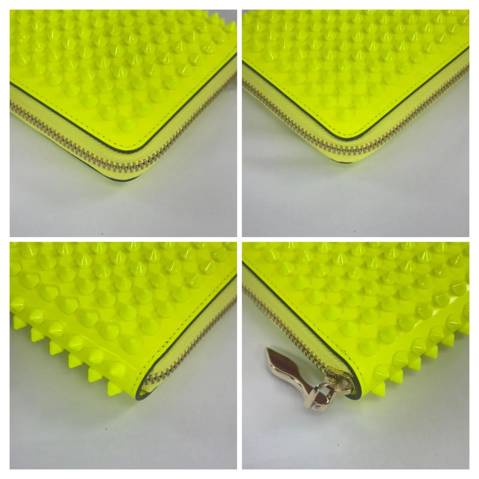 美品】 Christian Louboutin ルブタン エナメル スパイクスタッズ