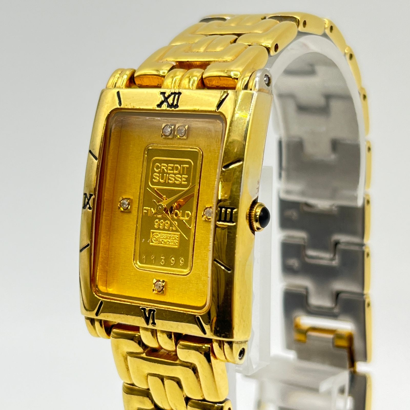ELGIN エルジン 腕時計 クオーツ FK-928-C 999.9FINE GOLD 1g 稼働品 