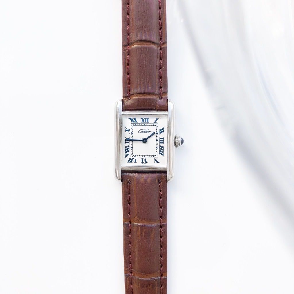 【仕上済/ベルト2色】カルティエ タンク ローマン SM レディース 腕時計