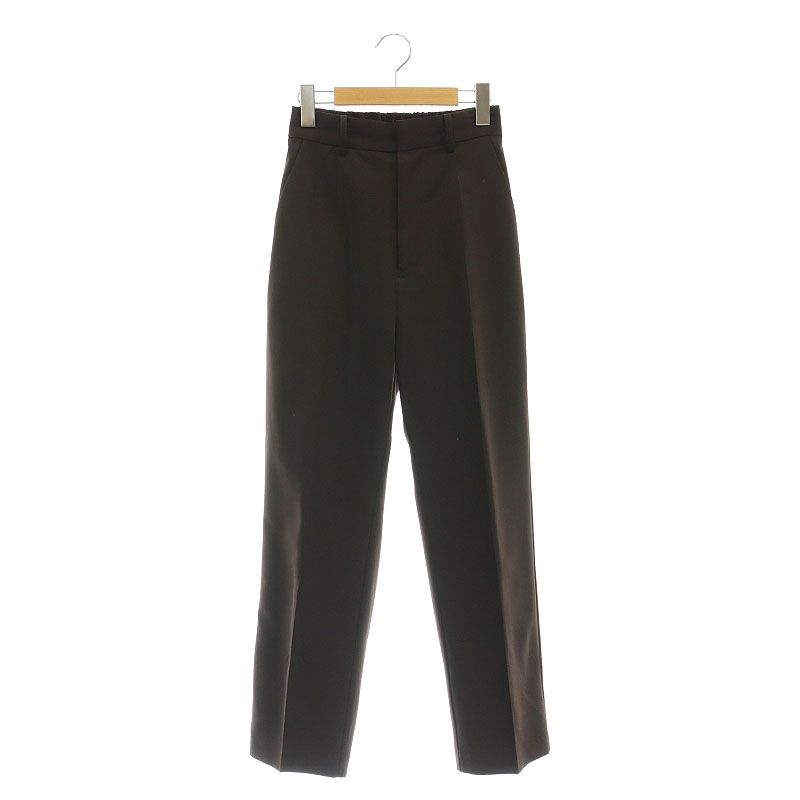 アメリヴィンテージ Ameri VINTAGE アメリ AMERI REFINED BASIC TAPERED PANTS テーパードパンツ スラックス S ブラウン |DF OS