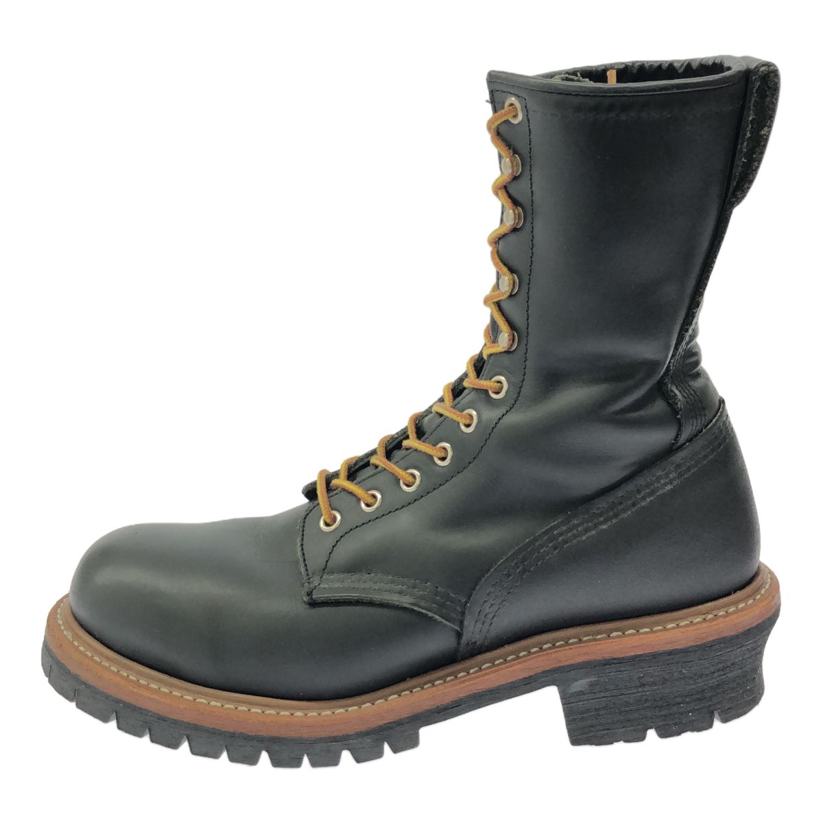 レッドウィング ロガー ブーツ ブラック スチールトゥ　9 1/2 D RED WING レッドウィング 2218 USA製 スチールトゥ ロガーブーツ