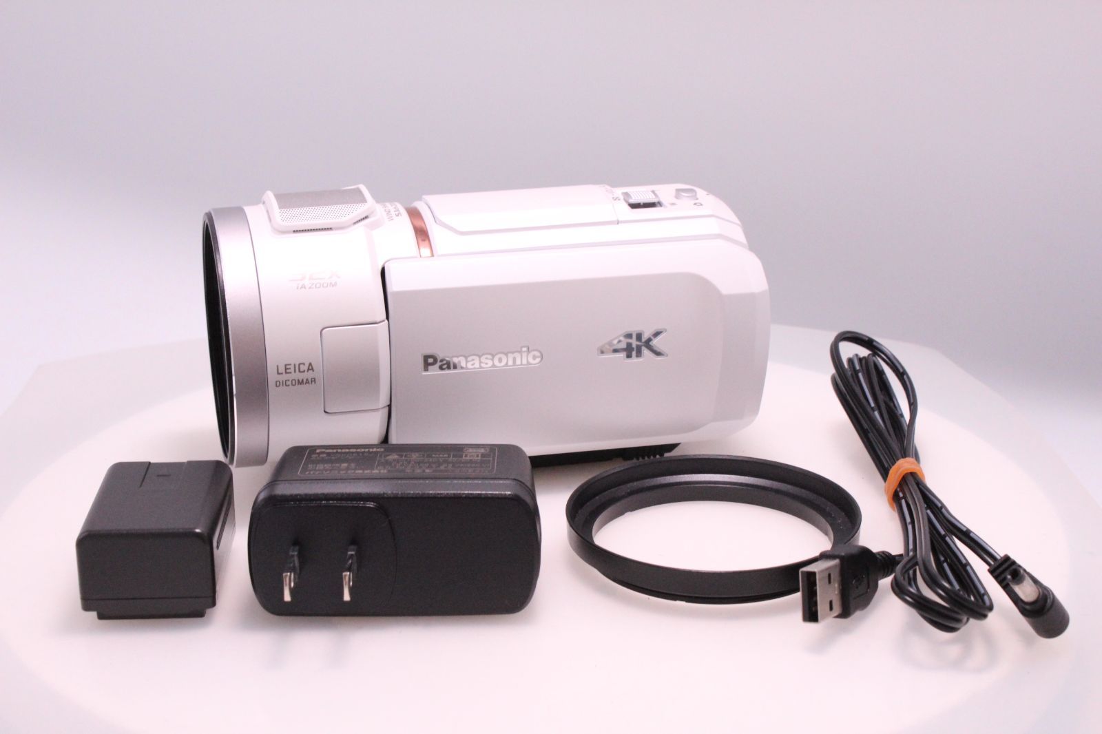 超 Panasonic VX2M 64GB ピュアホワイト HC-VX2M-W 4K ビデオカメラ