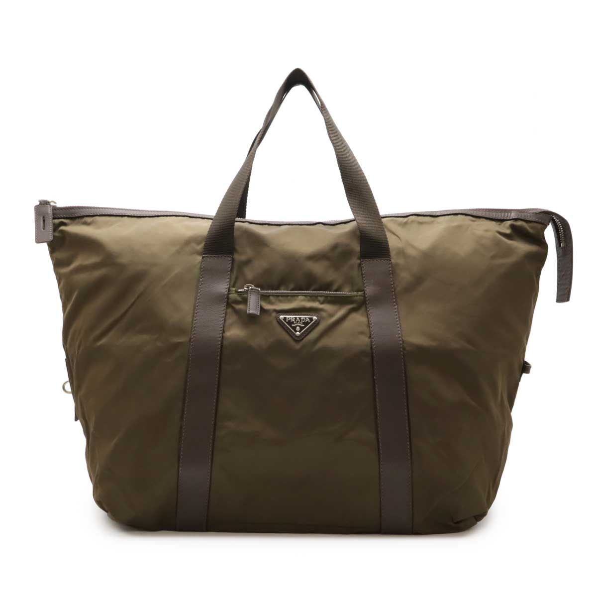 PRADA プラダ トライアングルロゴ ボストンバッグ トラベルバッグ 旅行  