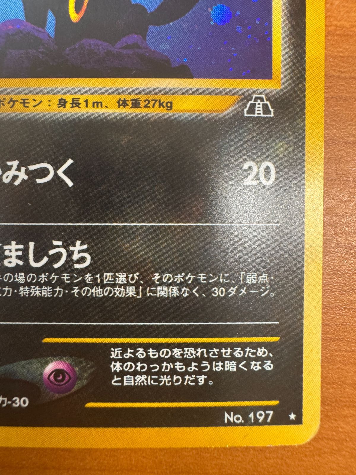 旧裏 ブラッキー LV40 PSA9鑑定済〕ブラッキーLV.40【-】{旧裏}