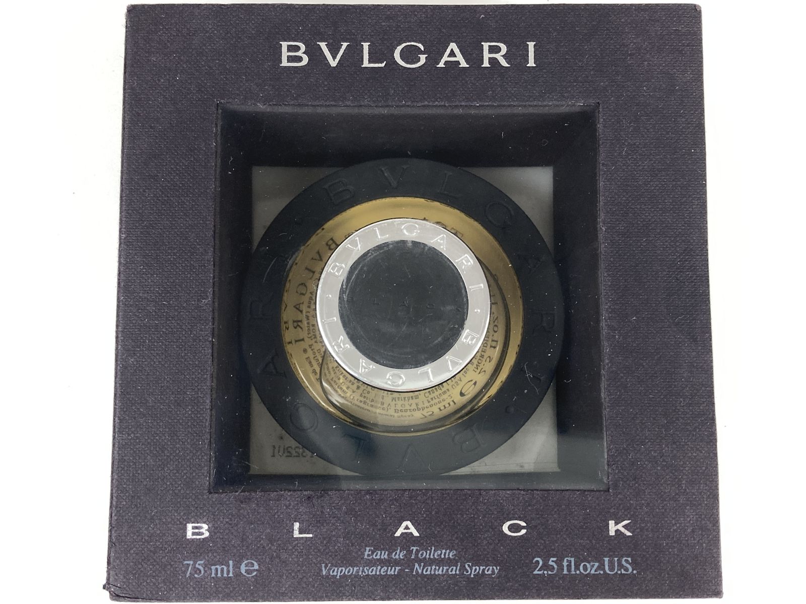 廃盤 満量 ブルガリ BVLGARI BLACK ブラック オードトワレ スプレー 75ml 匿名配送 送料無料