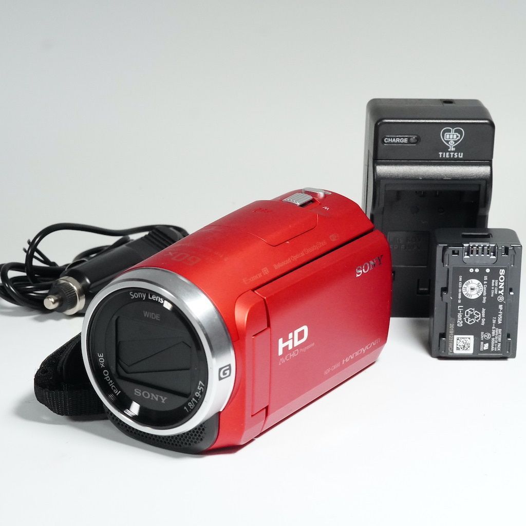 SONY ソニー HDR-CX680 レッド 動作OK 1週間保証 ビデオカメラ /9476