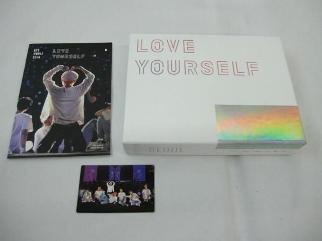 中古品 韓流 防弾少年団 BTS WORLD TOUR LOVE YOURSELF SEOUL Blu-ray ミニフォトブック V トレカ 全員