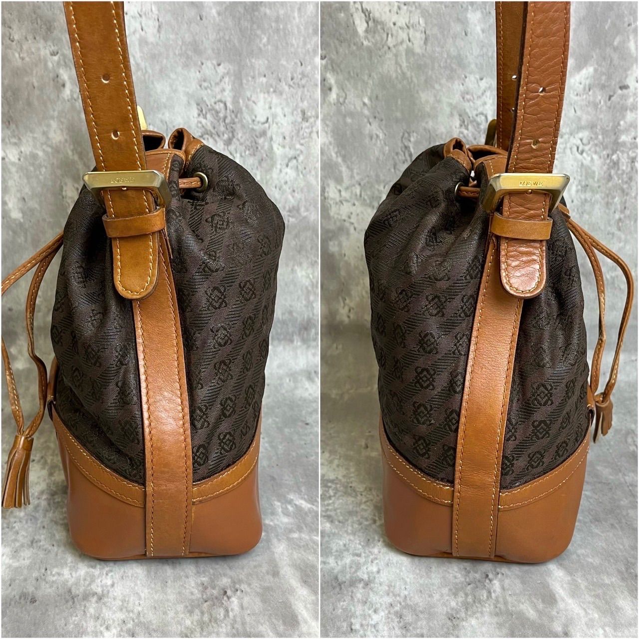 ✨良品✨ LOEWE ロエベ ショルダーバッグ トートバッグ アナグラム 総 