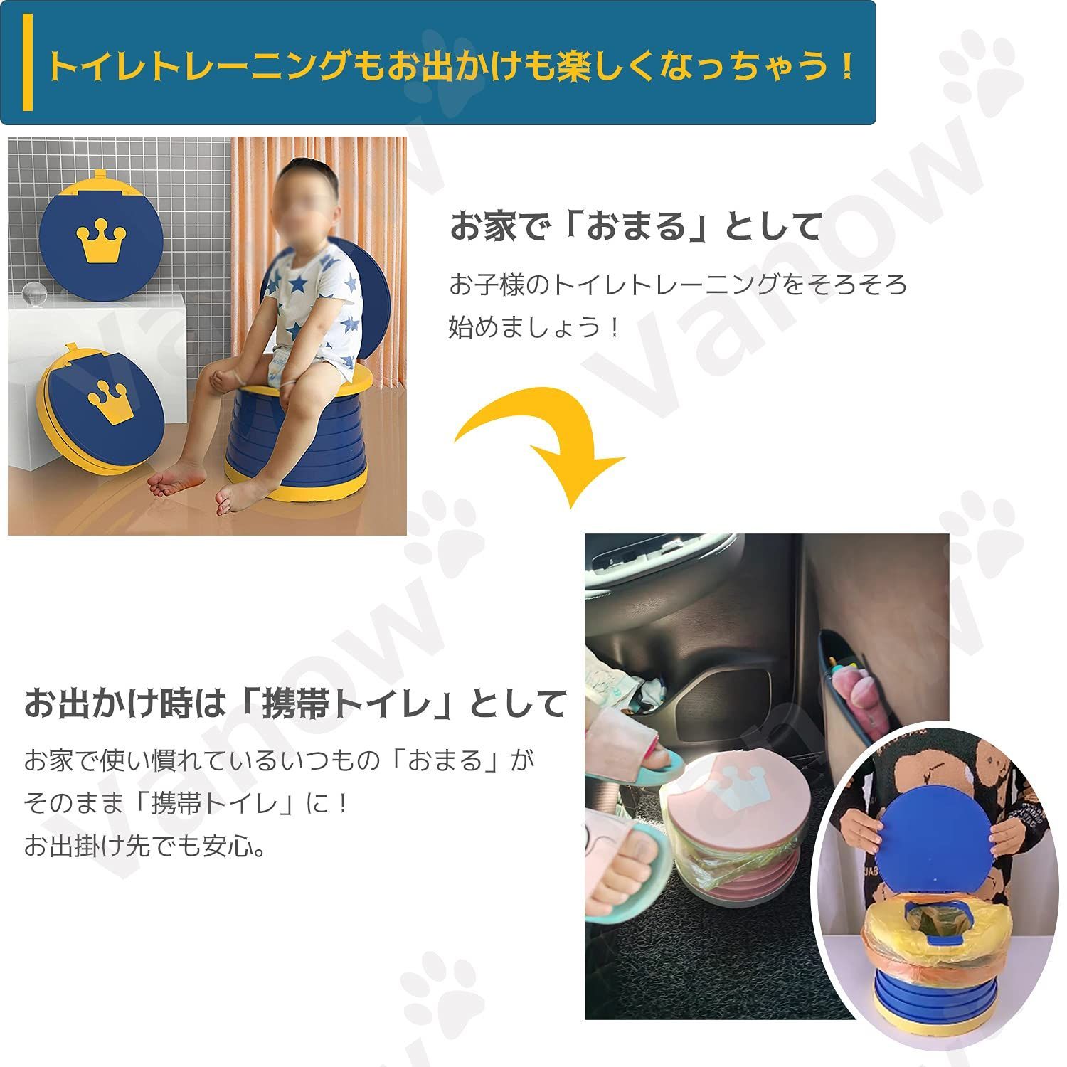 新着商品】男の子 女の子 携帯用 車 軽量 1～6歳 水洗い 便器 大便