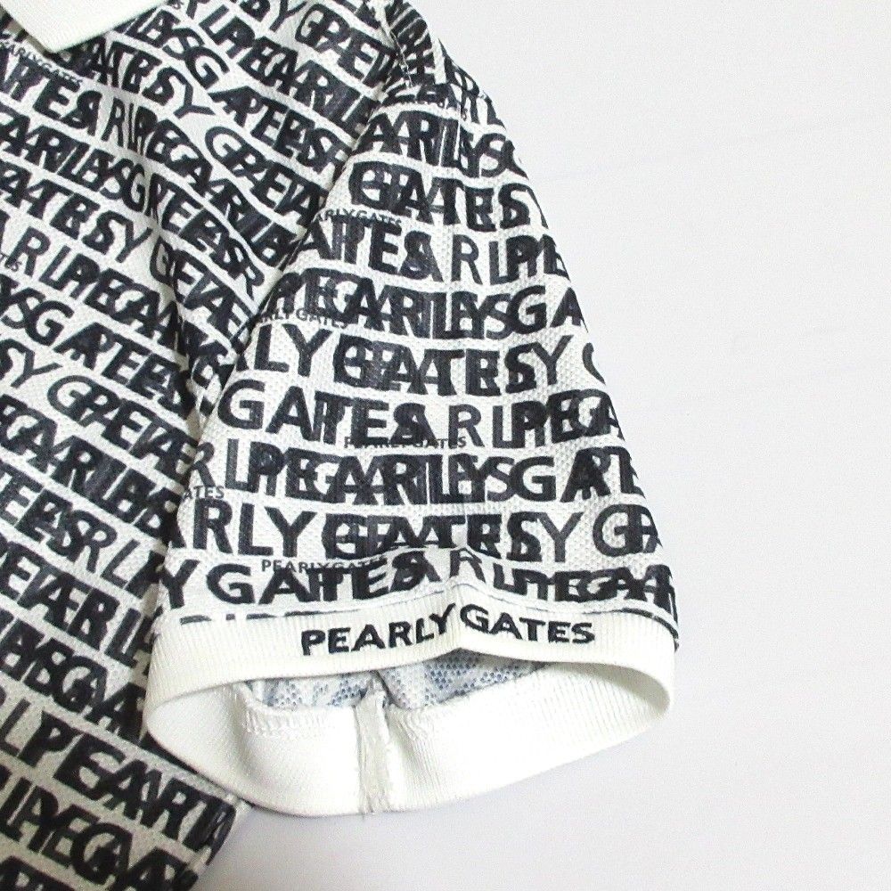 新品同様 23AW PEARLY GATES パーリーゲイツ 半袖 ロゴボーダー