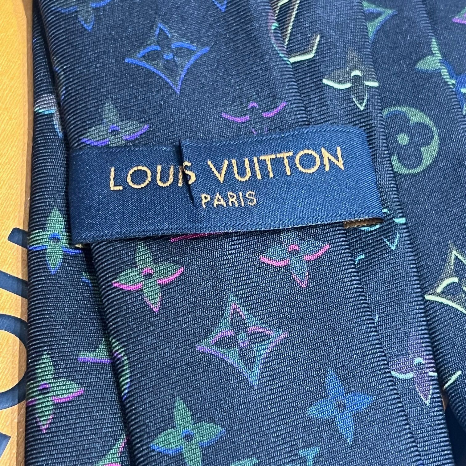 国内正規 LOUIS VUITTON 23AW モノグラム ネクタイ ネオン M78489 ルイ