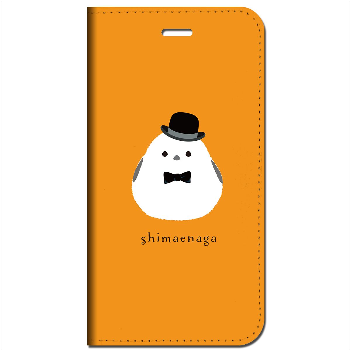 iPhone15 他 手帳型 ケース シマエナガ 紳士君  iPhone SE 8 13 12 他 iPhone各機種対応可能 スマホケース  c4