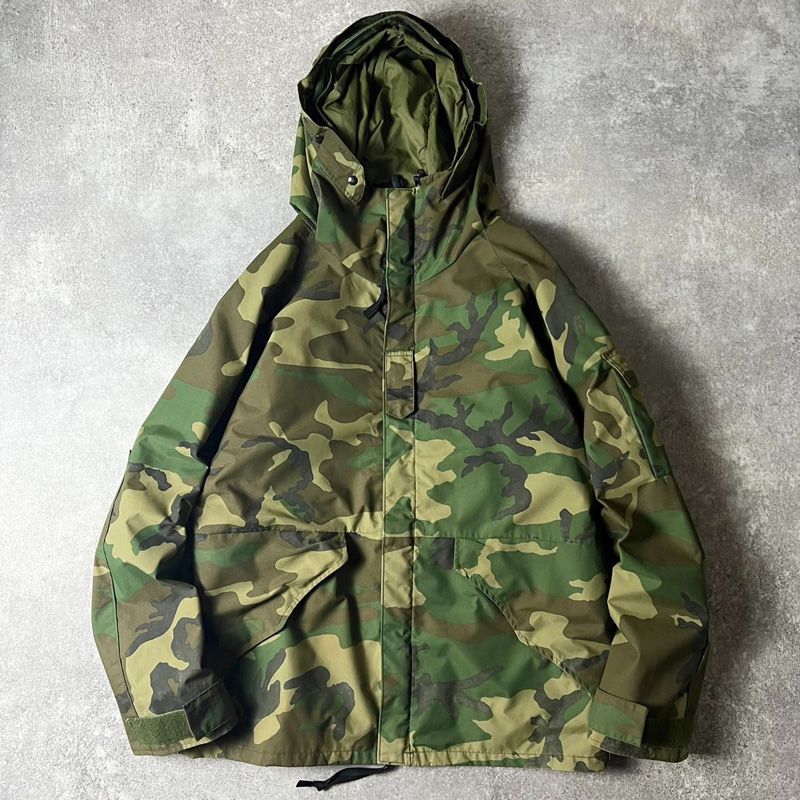 90s US ARMY 米軍実物 ECWCS 1st Gen 後期 ウッドランド カモ 迷彩 
