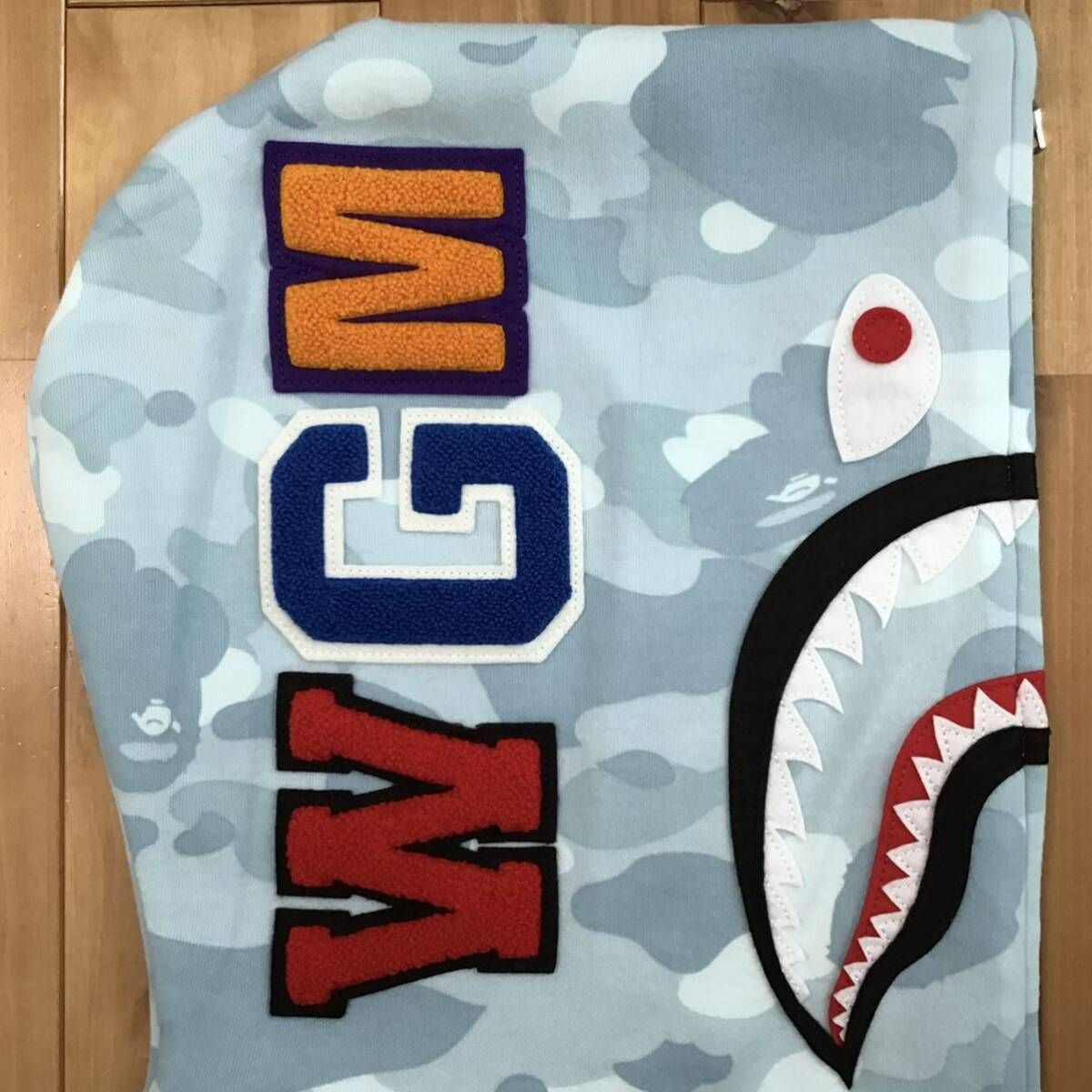 シャーク パーカー レディース Sサイズ a bathing ape BAPE camo