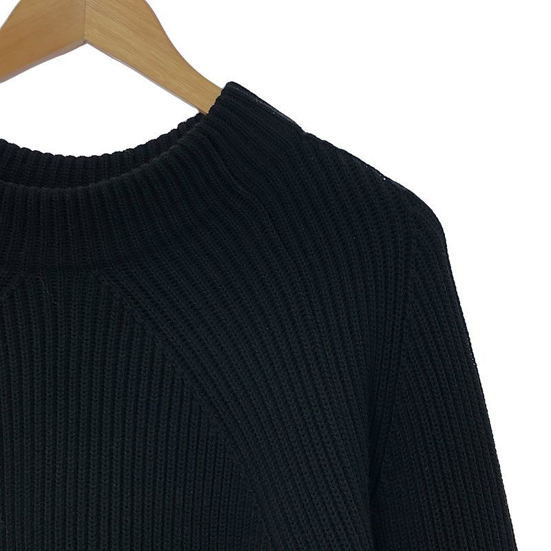 BATONER / バトナー | 2021AW | SIGNATURE RIB HAND WARMER MOCK NECK 