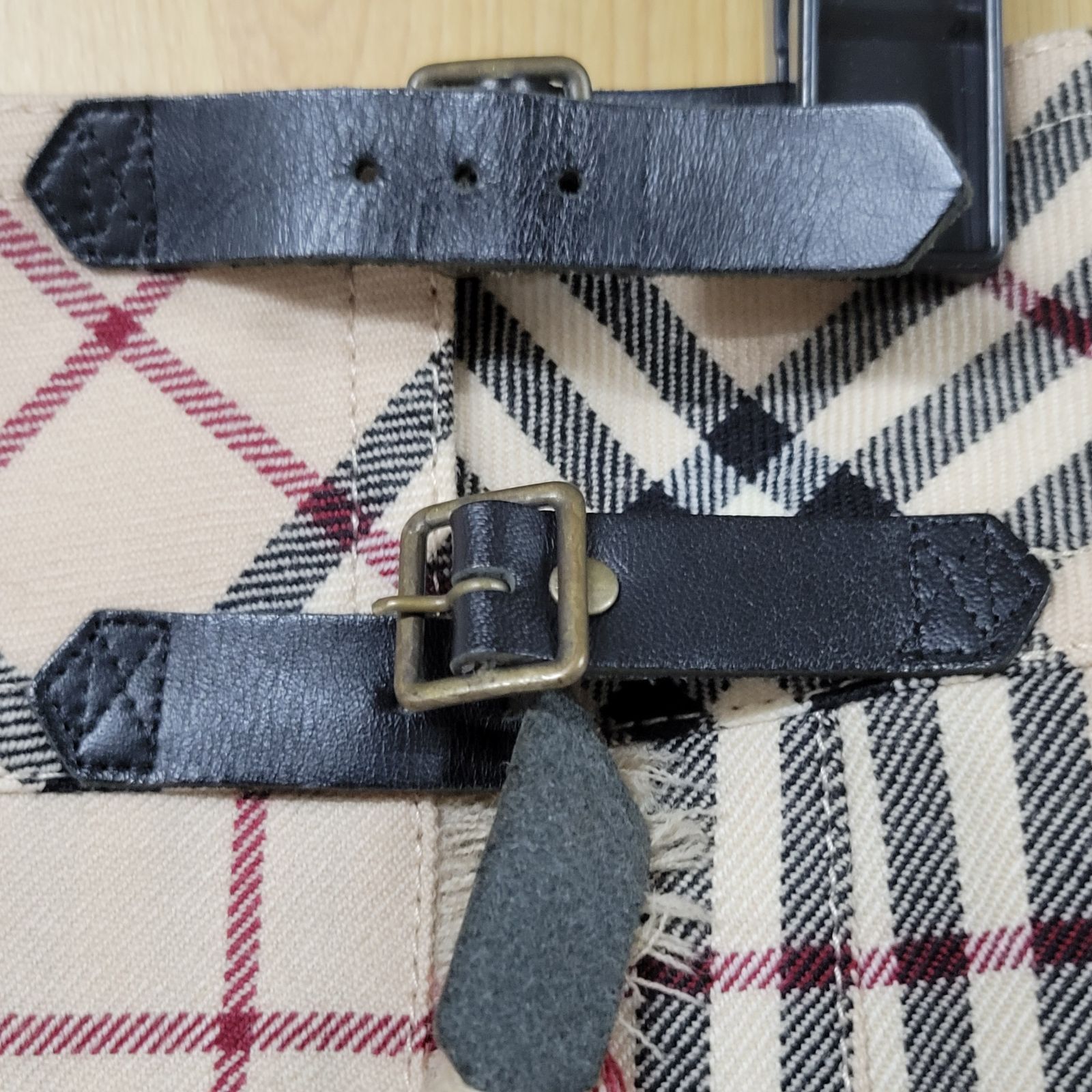 美品　Burberry ブルーレーベル　変形スカート　ノバチェック 87 BURBERRY バーバリー ブルーレーベル ノバチェック スカート