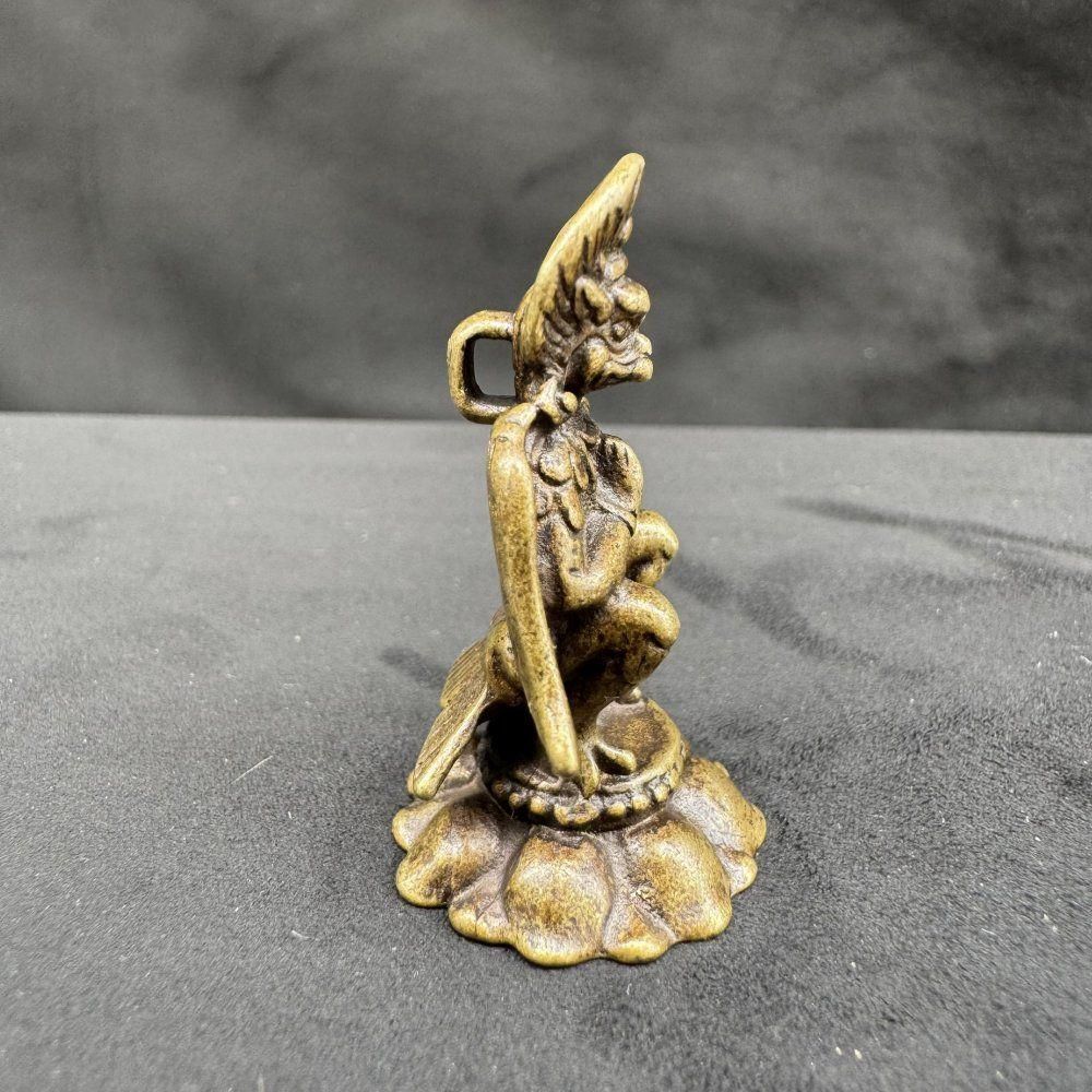 銅製 仏教美術 「金翅大鵬鳥」辟邪 開運風水 招財 置物 工芸品 装飾品