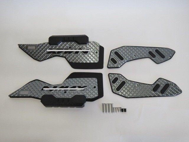 NMAX nmax125/155 n-max V3 2025 以降 CNC アルミ ステップボード スリップ防止機能付き 灰