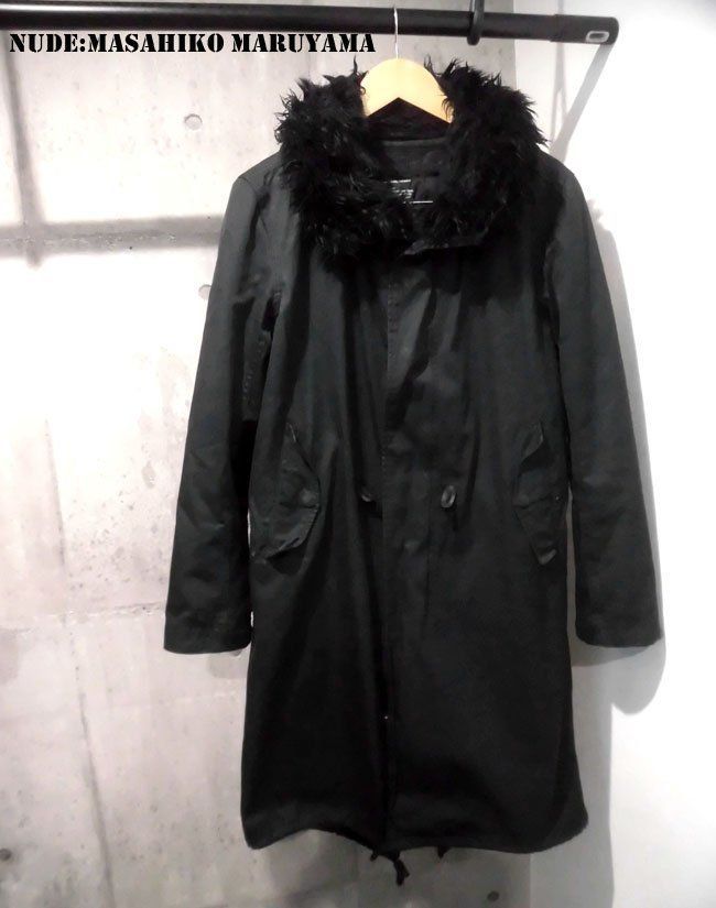 nude:masahiko maruyama モッズコート黒サイズ2 nude:masahiko maruyama - 《ラスト1点!!》-WATER REPELLENT- Military
