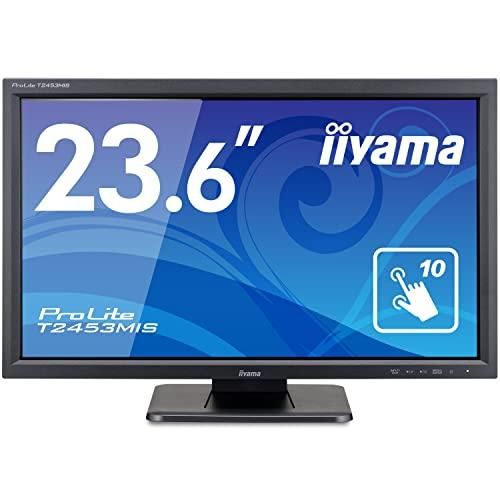 【新品・2営業日で発送】IIYAMA イイヤマ 23.6インチ タッチパネル モニター ディスプレイ HDMI DisplayPort D-sub 角度調整 全ケーブル付 T2453MIS-B1