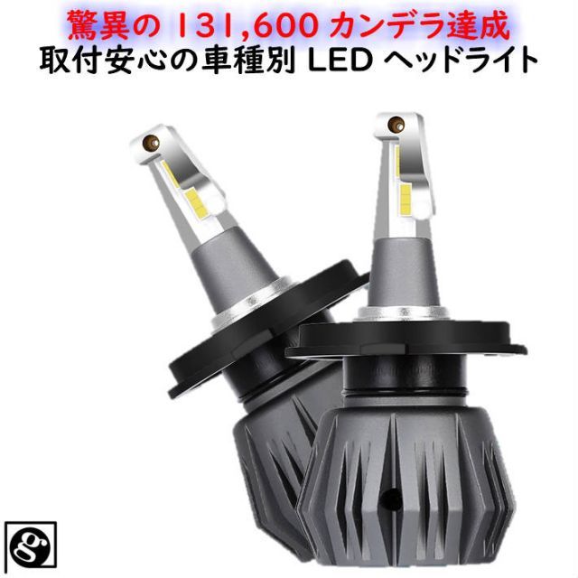 ［HLK］ LEDヘッドライト シフォン LA60#S.61#S H28.12～ H4 HI/Lo切替 安心の車種別設定 最高峰 驚異の131，600カンデラ 新基準車検対応6000k 7200LM HID超えの発光量 誇大表記品にご注意